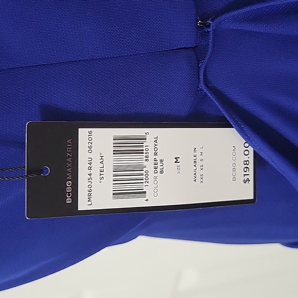 bcbg maxazria Dress Size M NWT Deep Royal Blue - Picture 6 of 8